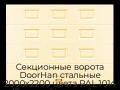 sekczionnyie-vorota-doorhan-stalnyie-2000x2200-czveta-ral-1014-bezhevyij-s-dizajnom-«filenka»-bez-avtomatiki
