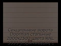 sekczionnyie-vorota-doorhan-stalnyie-2000x2300-czveta-ral-3000-korichnevyij-s-dizajnom-«shirokaya-czentralnaya-polosa»-s-avtomatikoj