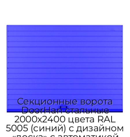 sekczionnyie-vorota-doorhan-stalnyie-2000x2400-czveta-ral-5005-sinij-s-dizajnom-«doska»-s-avtomatikoj