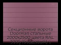 sekczionnyie-vorota-doorhan-stalnyie-2000x2500-czveta-ral-3005-bordovyij-s-dizajnom-«shirokaya-czentralnaya-polosa»-s-avtomatikoj