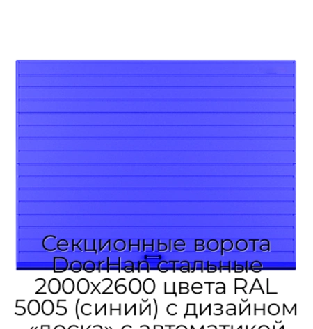 sekczionnyie-vorota-doorhan-stalnyie-2000x2600-czveta-ral-5005-sinij-s-dizajnom-«doska»-s-avtomatikoj