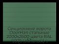 sekczionnyie-vorota-doorhan-stalnyie-2000x2600-czveta-ral-6005-zelyonyij-s-dizajnom-«shirokaya-czentralnaya-polosa»-s-avtomatikoj