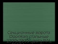 sekczionnyie-vorota-doorhan-stalnyie-2000x2900-czveta-ral-6005-zelyonyij-s-dizajnom-«volna»-s-avtomatikoj