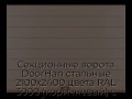 sekczionnyie-vorota-doorhan-stalnyie-2100x2400-czveta-ral-3000-korichnevyij-s-dizajnom-«shirokaya-czentralnaya-polosa»-bez-avtomatiki