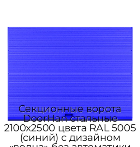 sekczionnyie-vorota-doorhan-stalnyie-2100x2500-czveta-ral-5005-sinij-s-dizajnom-«volna»-bez-avtomatiki