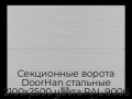 sekczionnyie-vorota-doorhan-stalnyie-2100x2500-czveta-ral-9006-serebristyij-s-dizajnom-«volna»-s-avtomatikoj