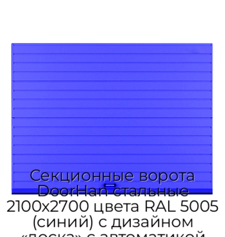 sekczionnyie-vorota-doorhan-stalnyie-2100x2700-czveta-ral-5005-sinij-s-dizajnom-«doska»-s-avtomatikoj