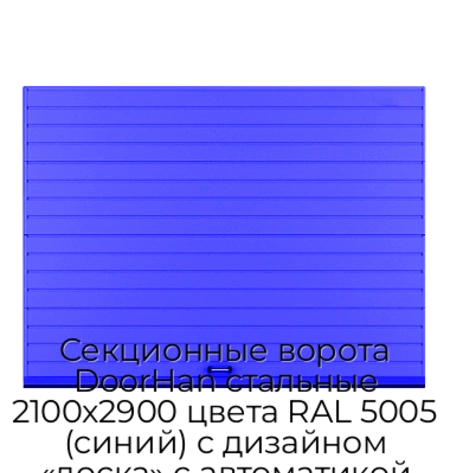 sekczionnyie-vorota-doorhan-stalnyie-2100x2900-czveta-ral-5005-sinij-s-dizajnom-«doska»-s-avtomatikoj