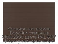 sekczionnyie-vorota-doorhan-stalnyie-2100x2900-czveta-ral-8017-korichnevo-krasnyij-s-dizajnom-«shirokaya-czentralnaya-polosa»-s-avtomatikoj