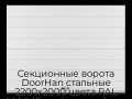 sekczionnyie-vorota-doorhan-stalnyie-2200x2000-czveta-ral-9003-belyij-s-dizajnom-«shirokaya-czentralnaya-polosa»-bez-avtomatiki