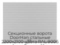 sekczionnyie-vorota-doorhan-stalnyie-2200x2100-czveta-ral-9006-serebristyij-s-dizajnom-«doska»-bez-avtomatiki