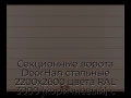 sekczionnyie-vorota-doorhan-stalnyie-2200x2600-czveta-ral-3000-korichnevyij-s-dizajnom-«shirokaya-czentralnaya-polosa»-s-avtomatikoj