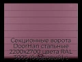 sekczionnyie-vorota-doorhan-stalnyie-2200x2700-czveta-ral-3005-bordovyij-s-dizajnom-«shirokaya-czentralnaya-polosa»-s-avtomatikoj