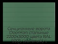 sekczionnyie-vorota-doorhan-stalnyie-2200x3000-czveta-ral-6005-zelyonyij-s-dizajnom-«shirokaya-czentralnaya-polosa»-bez-avtomatiki