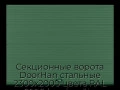 sekczionnyie-vorota-doorhan-stalnyie-2300x2000-czveta-ral-6005-zelyonyij-s-dizajnom-«volna»-s-avtomatikoj