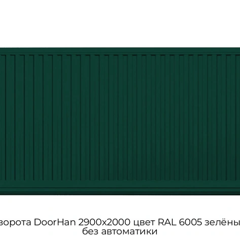 otkatnyie-vorota-doorhan-2900x2000-czvet-ral-6005-zelyonyij-filenka-bez-avtomatiki