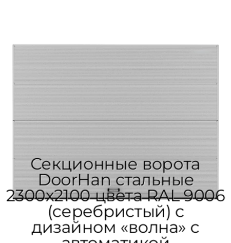 sekczionnyie-vorota-doorhan-stalnyie-2300x2100-czveta-ral-9006-serebristyij-s-dizajnom-«volna»-s-avtomatikoj
